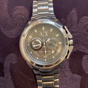 AX Miami Blk Steel Bracelet Chronographic Watch